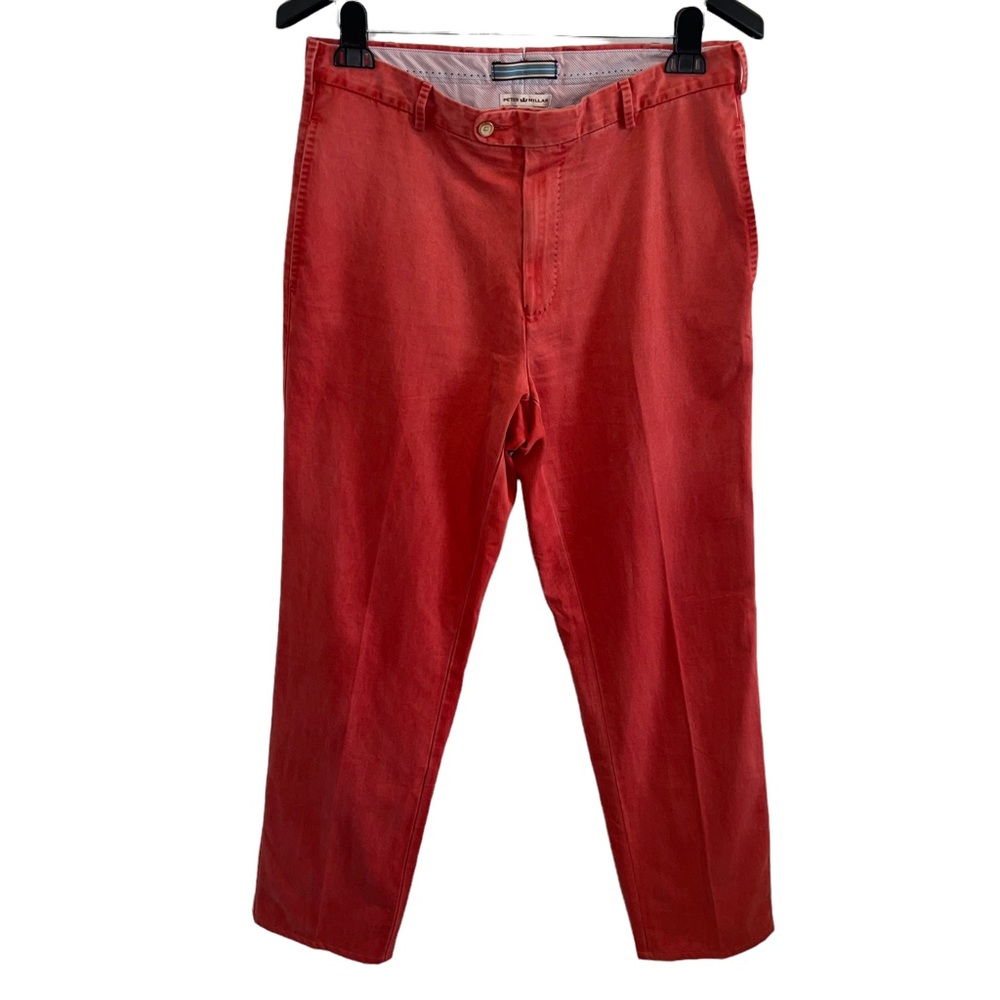 Peter Millar Raleigh Washed Twill Flat Front Chino Pants W33